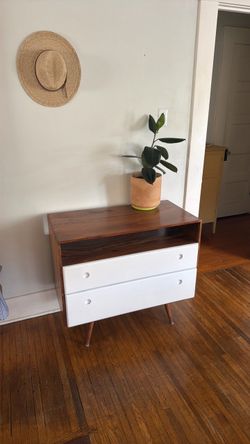 Mid Century Modern Solid Wood Dresser Sideboard