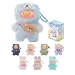 Lulu The Piggy Joyful Time Plush Keychain Blind Box Mystery Figure Stuffed Animal (1 Box)