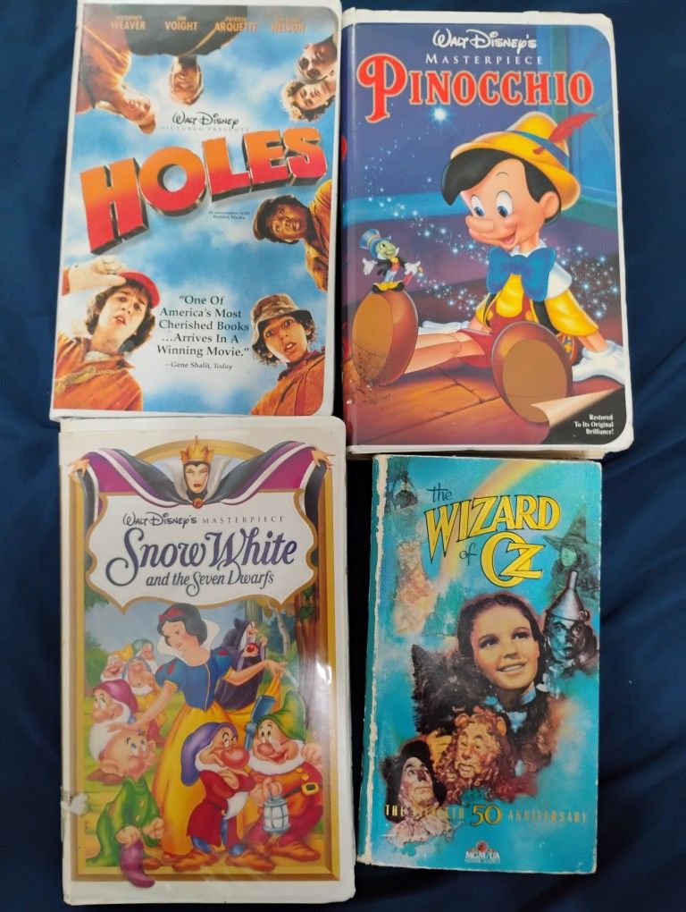 Lot Of 4 VHS Tapes