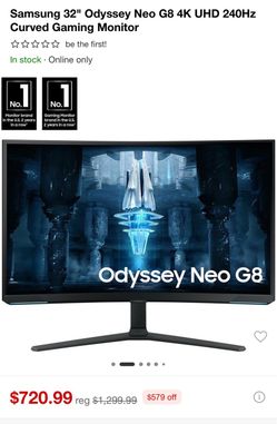 Samsung 34 inch curve odyssey Neo G8 monitor