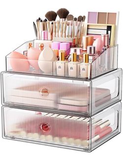 3-Tier Clear Makeup & Vanity Organizer