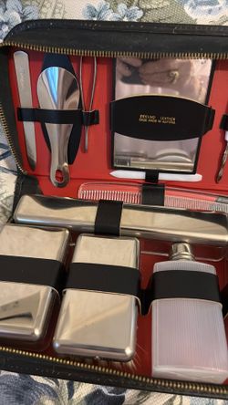 Men’s Grooming Travel set  case made in Austria vintage