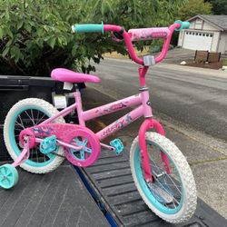 Child Kid Children Bike 16” Wheels With Training Wheels Bicycle Tricycle Trike in Good Condition 