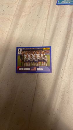 Usa blue border panini sticker