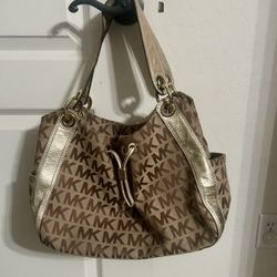 Michael Kors Monogram Satchel Bag 