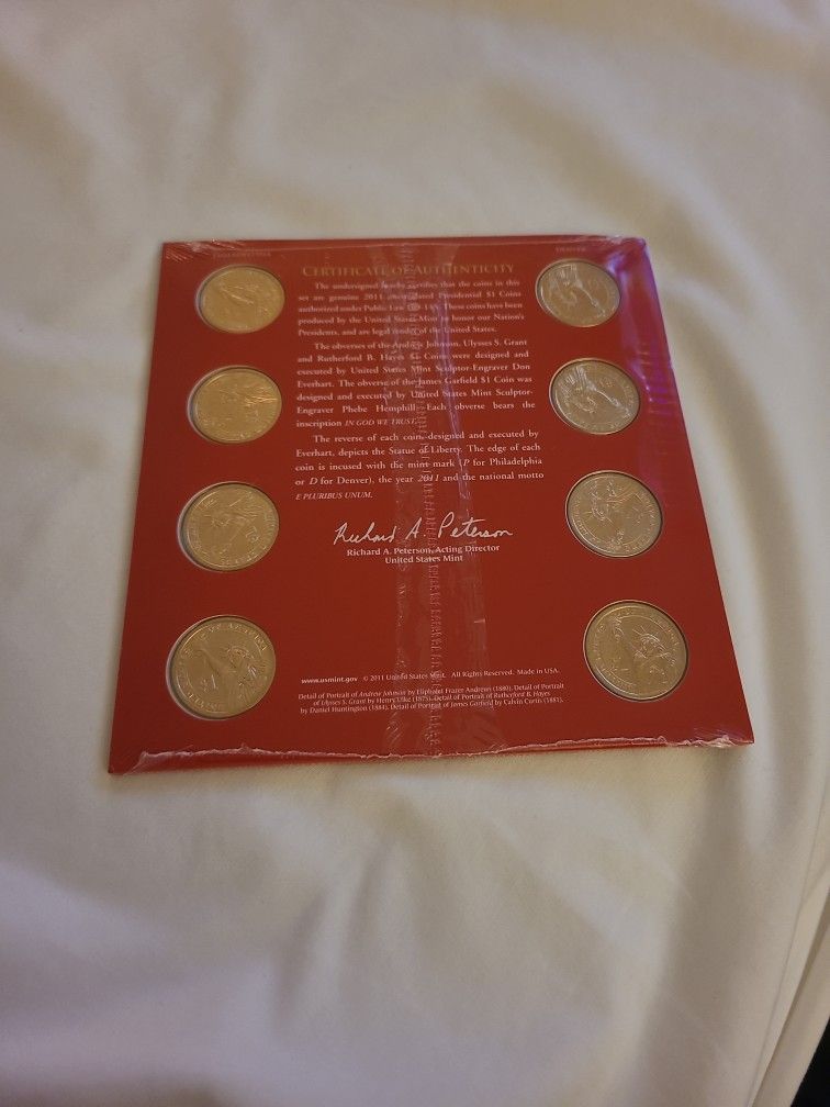 2011 Presidential Dollar Coins Uncirculated