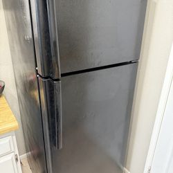 GE black 2 Door Refrigerator 