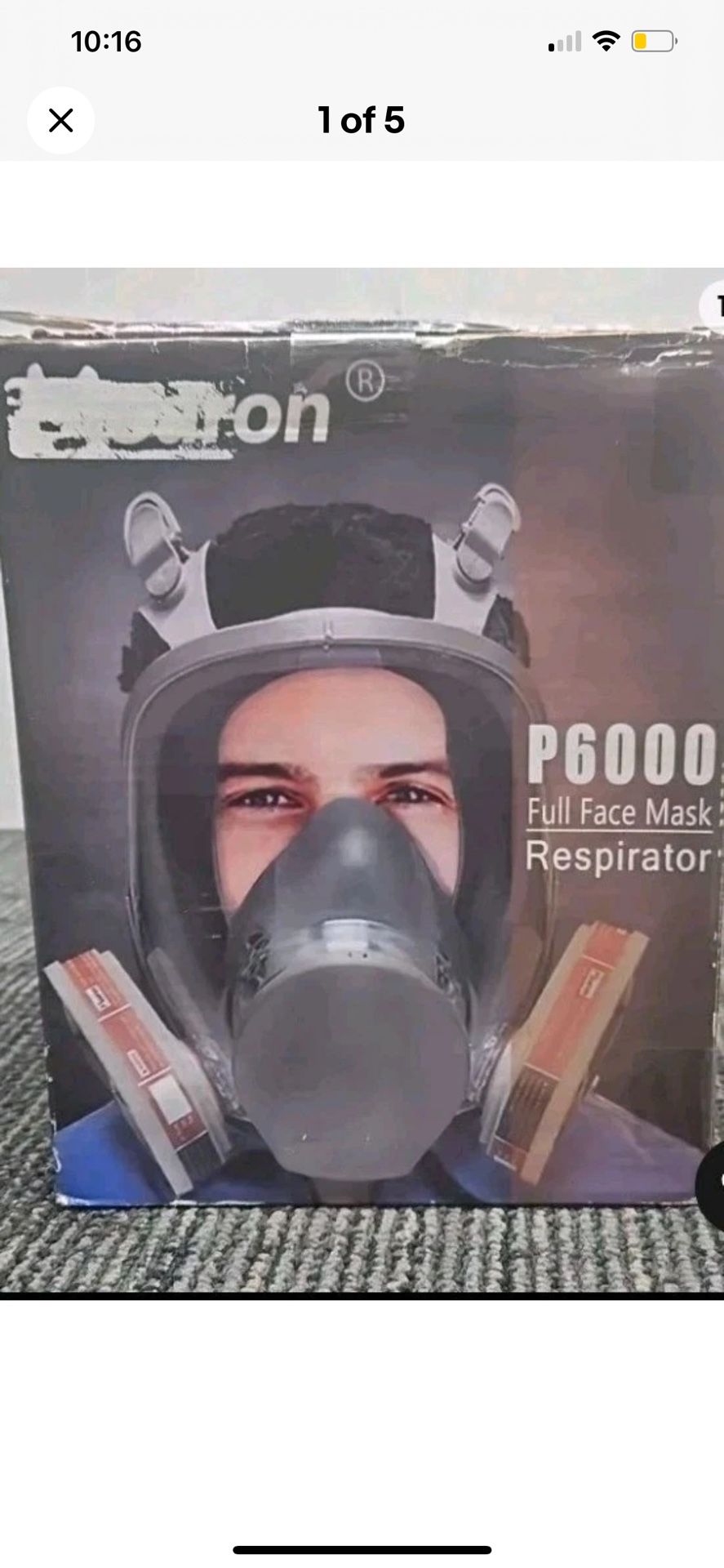 Moaron Air Purifying Adjustable Comfort Strap P6000 Full Face Mask Respirator