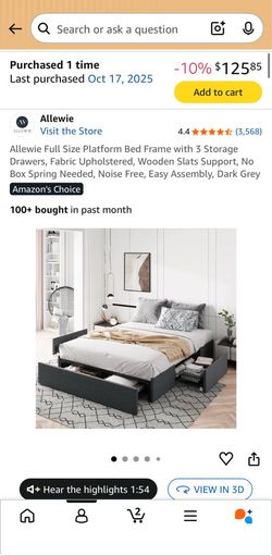 Full Size Bed for Sale – Excellent Condition, Must Go!
