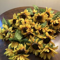  Silk Sunflowers