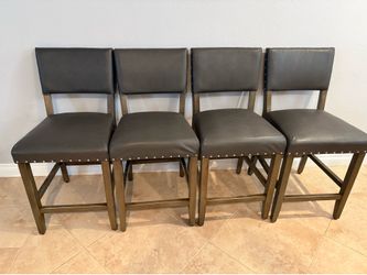 4 Gray Barstools
