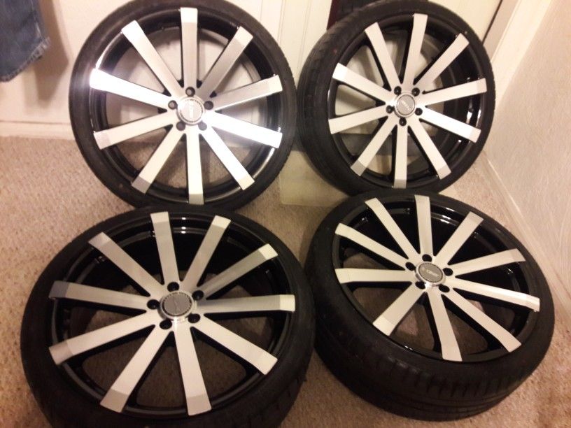 20 inch Velocity rims with 225/30/20 tires