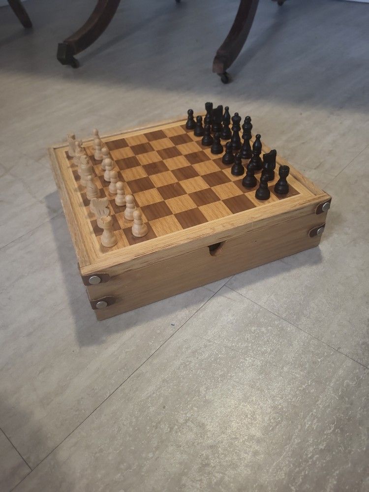Chess/checkers/backgammon All In One Game Board
