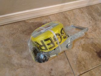 NEW Lift-All 3" X 30' FLAT HOOK 15K LOAD HUGGER POLY TIEDOWN with RATCHET - 20483