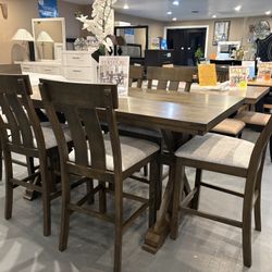 New 7pc Counter Height Dining Set