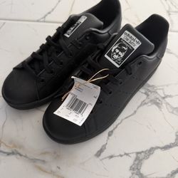 Adidas Stan Smith J Kids Shoes Black 