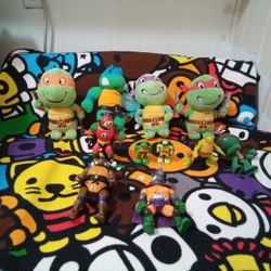 Teenage Ninja Mutent Turtles Lot Of 11 Action Figure 