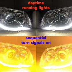 2006 - 2009 Toyota 4Runner  Headlight Assemblies with SEQUENTIAL TURN SIGNALS