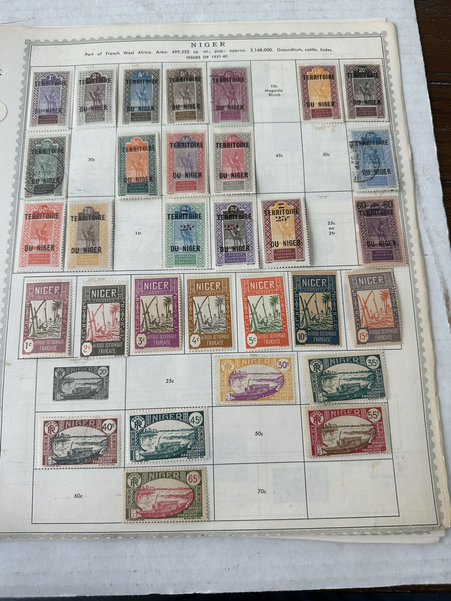 Niger Stamp Group Of 110 Stamps