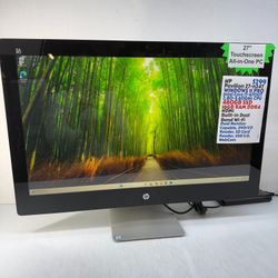 HP Pavilion 27-n247 27" Touchscreen All-in-One PC i7-6700T Windows 11 Pro PC 480GB SSD 16GB RAM