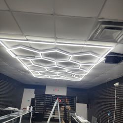 Hexagon LED Lights For Your Garage Or Store