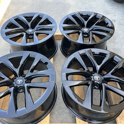 21” OEM TESLA MODEL S PLAID ORIGINAL ARACHNID BLACK WHEELS RIMS