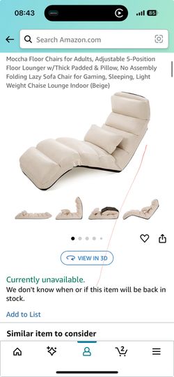floor reading chair