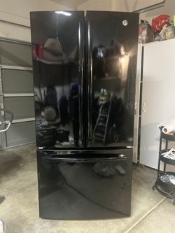 GE 24.7 cu. ft. French Door Refrigerator in Black