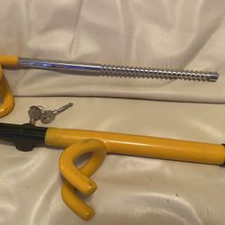 Steering Wheel Lock with Keys Adjustable