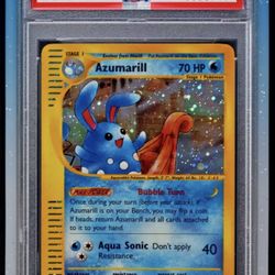 2003 Pokemon Azumarill Aquapolis Holo Rare #H4 - PSA 9 MINT (POP 197)
