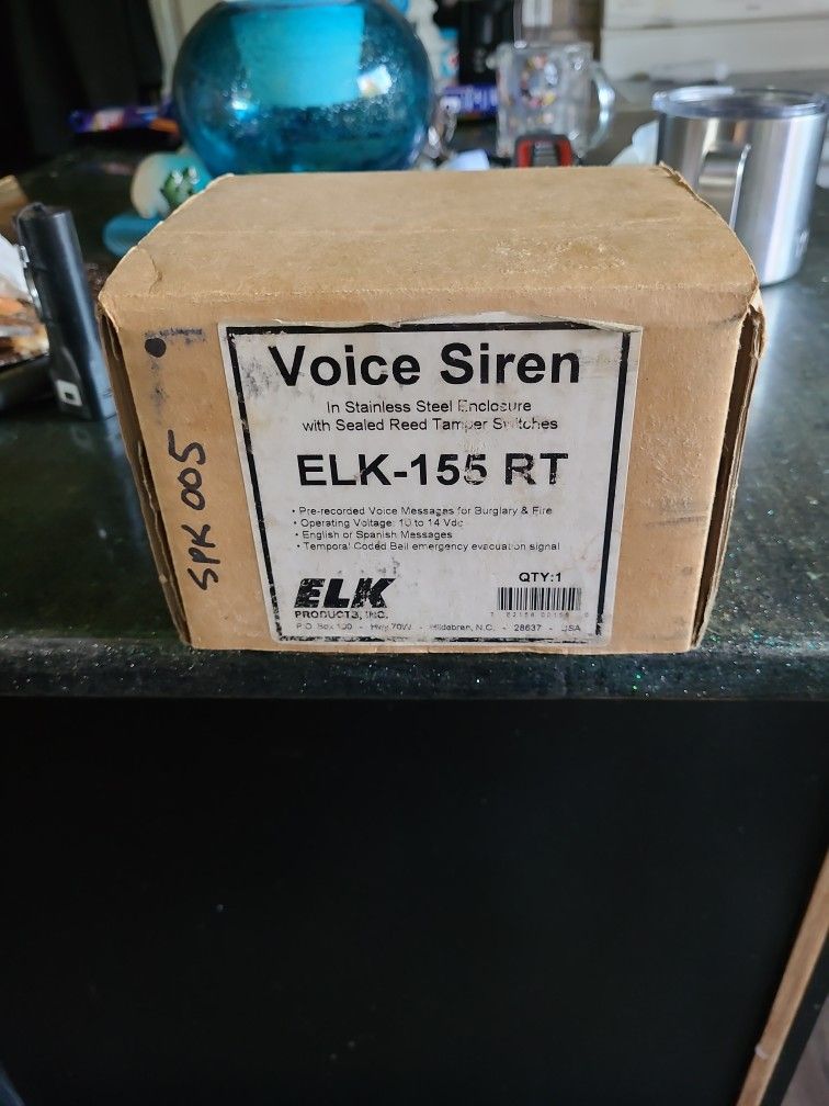 Elk Voice Siren w/stainless triggered theft protected cover