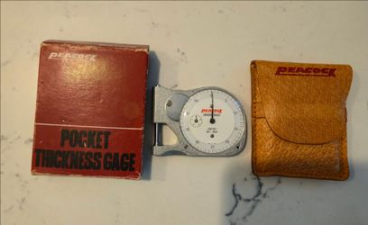 Peacock 20-355 Pocket Thicknessl