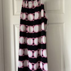 Crown & Ivy NWT! Navy/Pink Spring Break Sleeveless Dress Size 1X