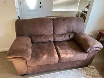 Brown Two-Person Couch