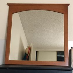 Mirror Wood Square Vanity