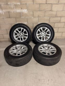 Set of 4 Chevy Alloy Wheels with Michelin Tires