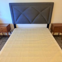 Queen Box Frame And Headboard