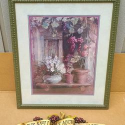 Home decor picture and sign