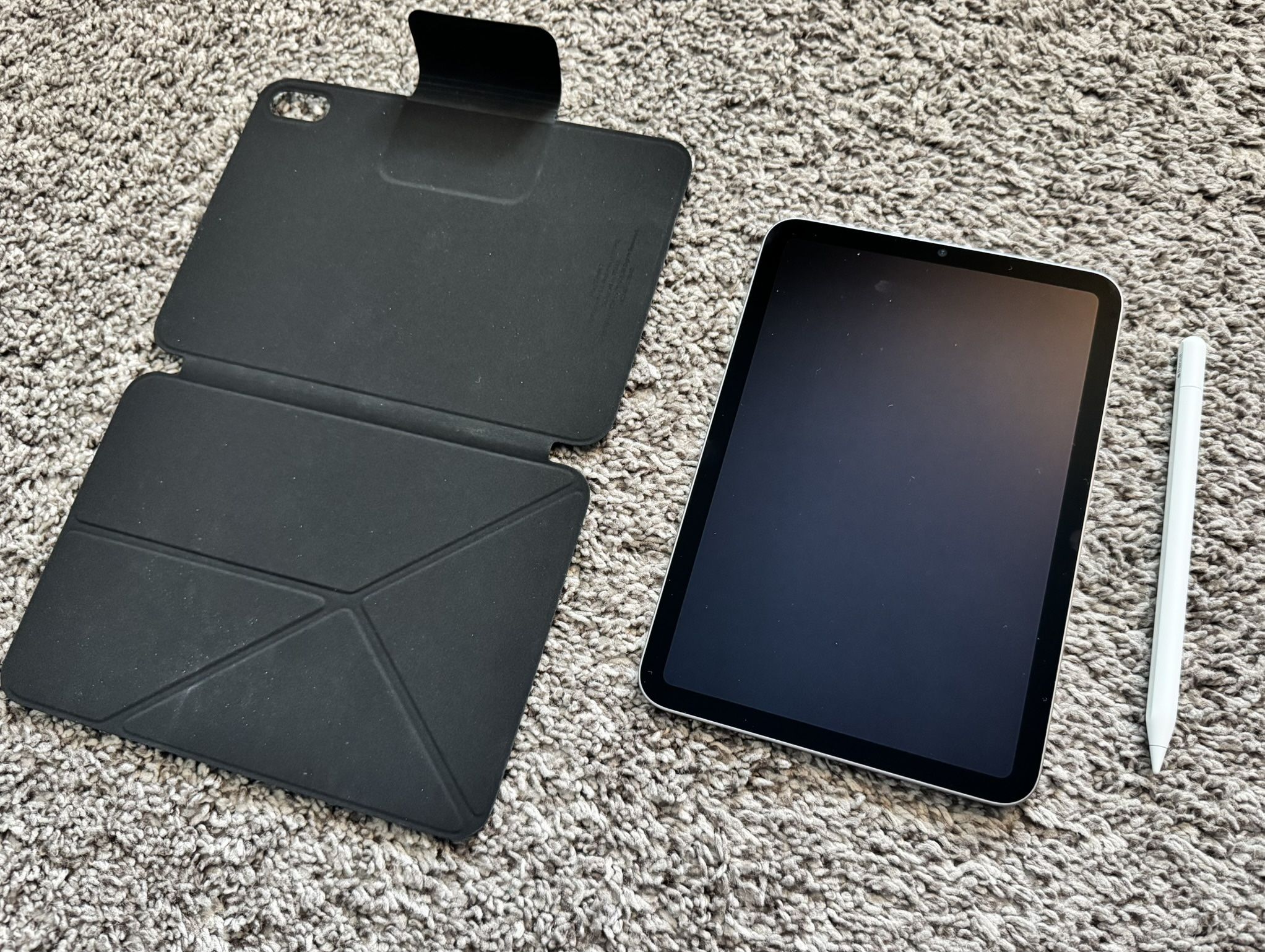 Apple iPad mini (A17 Pro Newest Model) with Apple Pencil With Leather Magnetic Case