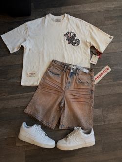 Jorts almost some day - reserve LA tee Y2K vibe