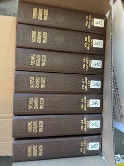 National Geographic books hardcover vintage