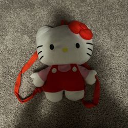 Hello Kitty Plush Backpack 