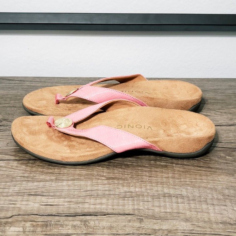 Vionic Patty Women's Flip Flops Orthoheel Sandals Size 9 Wide