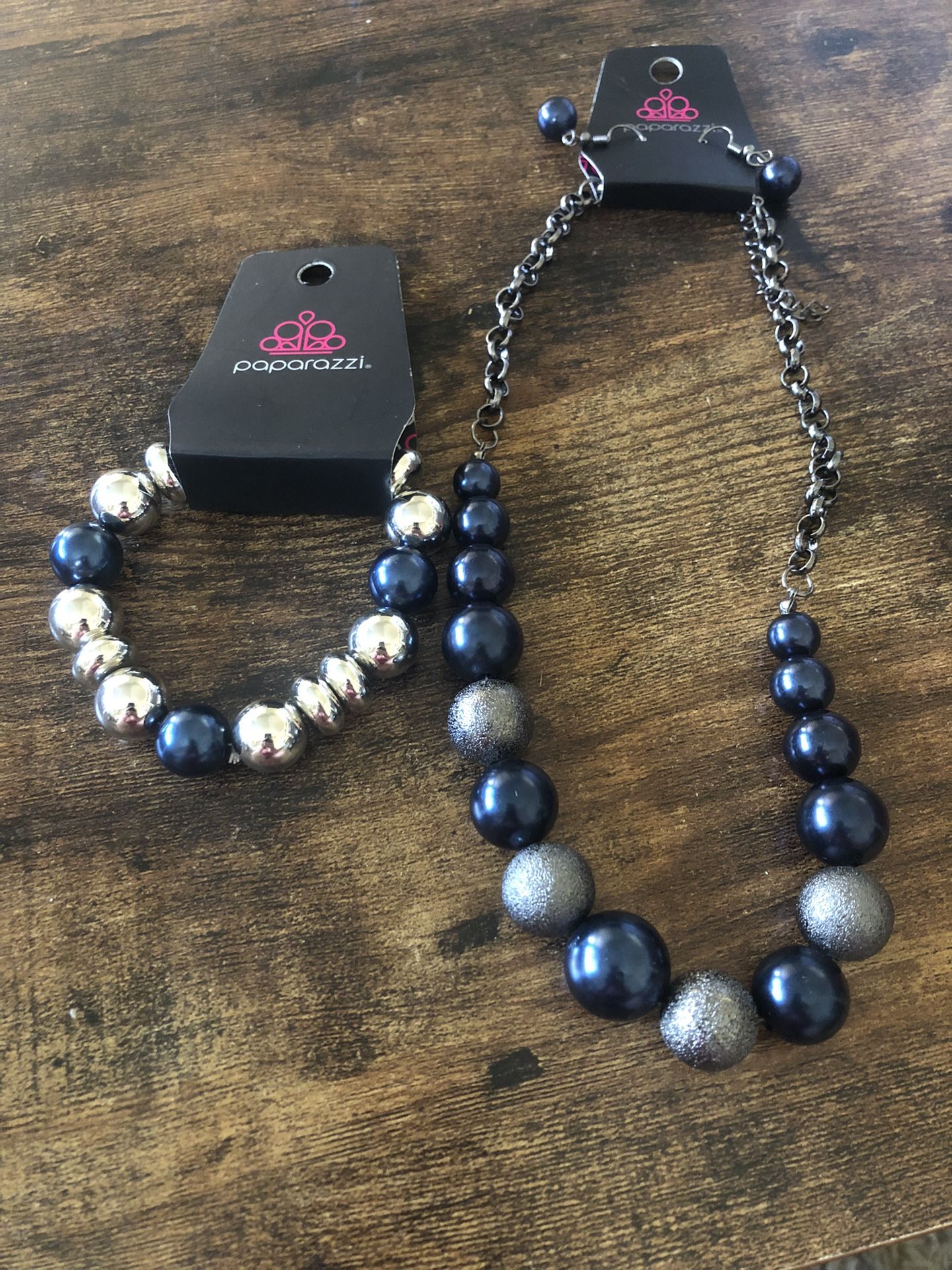 Paparazzi Blue Necklace & Bracelet
