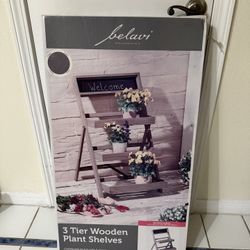 Wooden Plant Shelves