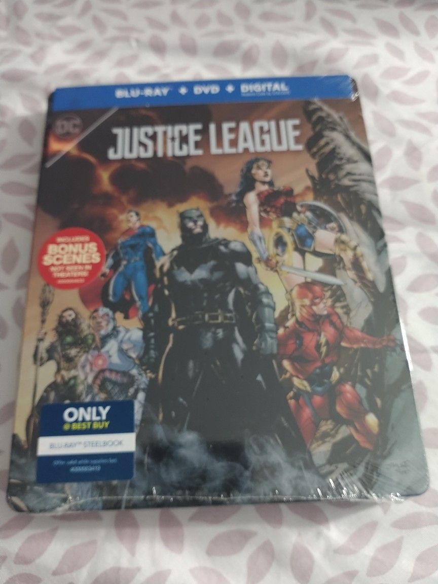 Justice League Bluray + DVD Steelbook