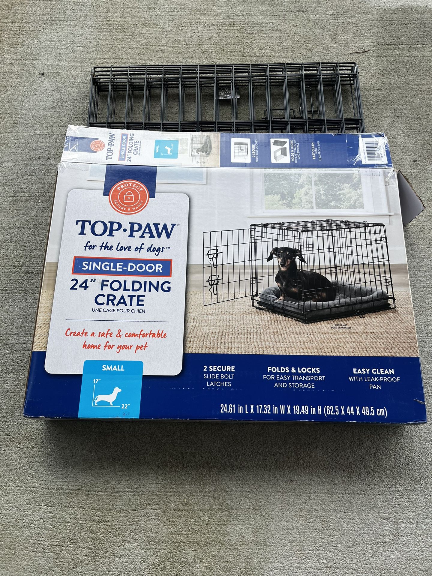 Top Paw “24 Folding Crate (Single Door)