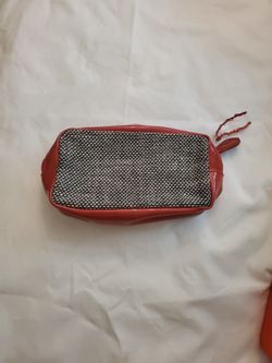 Red Lancome Beauty Bag