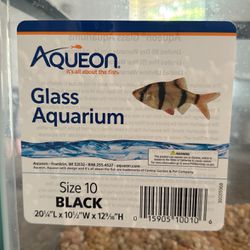Glass Fish Tank Aquarium Size 10. It Doesn’t Have A Lid