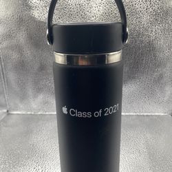 Apple Employee Hydro Flask Black Water Bottle Class of 2021 16 Oz Wide Mouth HTF